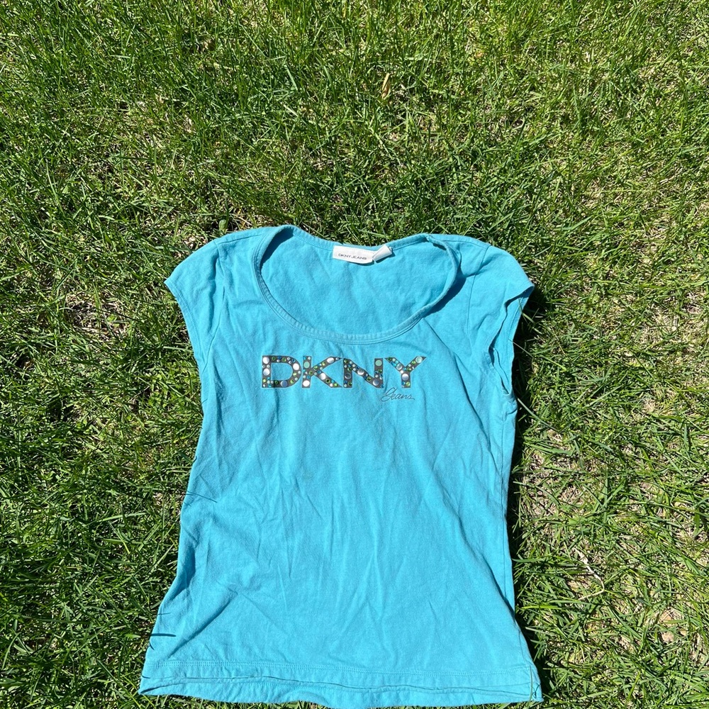 DKNY Blue Graphic Tee